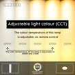 Lucide CASTOR mennyezet lámpa műanyag, fekete, opál, LED, 20W, 2000lm, 2700K-6500K - 07120/22/30