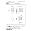 Lucide TIMBALA kültéri fali lámpa fém, fekete, GU10, 7W, IP44 - 11840/01/30