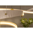 Lucide SLALOM függeszték fém, arany, krém, LED, 80W, 1850lm, 2200K-4000K - 13493/68/38