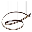 Lucide SLALOM függeszték fém, arany, barna, LED, 80W, 1850lm, 2200K-4000K - 13493/68/96