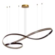 Lucide SLALOM függeszték fém, arany, barna, LED, 80W, 1850lm, 2200K-4000K - 13493/68/96