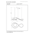 Lucide SLALOM függeszték fém, arany, barna, LED, 80W, 1850lm, 2200K-4000K - 13493/68/96