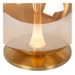 Lucide GISELA asztali lámpa fém, üveg, arany, borostyán, LED, 12W, 850lm, 2500K - 13594/10/62