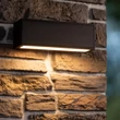 Lucide SUTTON kültéri fali lámpa fém, fekete, LED, 1.5W, 82lm, 2700K-3000K, IP54 - 15813/02/30