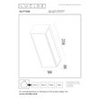 Lucide SUTTON kültéri fali lámpa fém, fekete, LED, 1.5W, 82lm, 2700K-3000K, IP54 - 15813/02/30