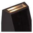 Lucide LUTON kültéri fali lámpa fém, fekete, LED, 2W, 100lm, 2700K-3000K, IP54 - 15815/01/30