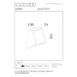 Lucide LUTON kültéri fali lámpa fém, fekete, LED, 2W, 100lm, 2700K-3000K, IP54 - 15815/01/30