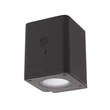 Lucide RAMIN kültéri fali lámpa mozgásérzékelővel és alkonykapcsolóval. fém, fekete, LED, 1W, 100lm, 2700K-3000K, IP54 - 15818/01/30