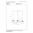 Lucide CIRCLE függeszték fém,fekete,arany,E27 - 21425/03/30