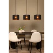 Lucide TAGALOG függeszték fém, bambusz, fekete, E27, 40W - 21429/03/30