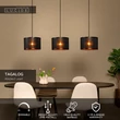Lucide TAGALOG függeszték fém, bambusz, fekete, E27, 40W - 21429/03/30
