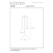 Lucide SPITZE függeszték fém, fekete, szürke, E27, 40W - 21440/13/36