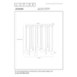 Lucide JOSIANE függeszték fém, üveg, fekete, borostyán, G9+GU10, 40W - 21441/12/62