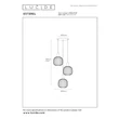 Lucide ESTEREL függeszték fém, bézs, GU10, 25W - 21446/13/41