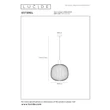 Lucide ESTEREL függeszték fém, bézs, GU10, 25W - 21446/40/41
