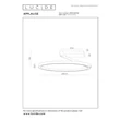 Lucide APPLAUSE mennyezet lámpa fém, barna, LED, 40W, 1850lm, 2200K-4000K - 23100/60/96