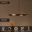 Lucide APPLAUSE függeszték fém, barna, LED, 32W, 1060lm, 2700K-4000K - 23400/60/96