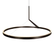 Lucide APPLAUSE függeszték fém, szürke, LED, 50W, 1800lm, 2700K-4000K - 23400/80/15