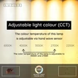 Lucide APPLAUSE függeszték fém, szürke, LED, 50W, 1800lm, 2700K-4000K - 23400/80/15