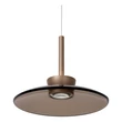 Lucide SANTIAGO függeszték fém, üveg, pezsgő, borostyán, LED, 16W, 780lm, 2700K-4000K - 23401/12/62