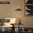 Lucide SANTIAGO függeszték fém, üveg, pezsgő, borostyán, LED, 16W, 780lm, 2700K-4000K - 23401/12/62