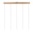 Lucide SANTIAGO függeszték fém, üveg, pezsgő, borostyán, LED, 10W, 450lm, 2700K-4000K - 23401/60/62