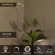 Lucide APPLAUSE állólámpa fém, szürke, LED, 25W+8W, 1700lm+380lm, 2700K-4000K - 23700/20/15