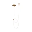 Lucide JANDERIN függeszték fém, pezsgő, LED, 36W, 2300lm, 2200K-3300K - 24105/36/05