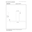 Lucide JANDERIN függeszték fém, akril, pezsgő, áttetsző, LED, 16.5W, 490lm, 2200K-3300K - 24405/34/05