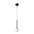 Lucide CALINA függeszték fém, akril, fekete, opál, LED, 7W, 700lm, 2200K-3300K - 24406/07/30
