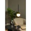 Lucide CALINA függeszték fém, akril, fekete, opál, LED, 7W, 700lm, 2200K-3300K - 24406/07/30