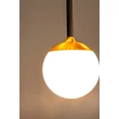 Lucide CALINA függeszték fém, akril, fekete, opál, LED, 7W, 700lm, 2200K-3300K - 24406/07/30