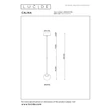 Lucide CALINA függeszték fém, akril, barna, borostyán, LED, 7W, 700lm, 2200K-3300K - 24406/07/96