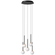 Lucide CALINA függeszték fém, akril, fekete, opál, LED, 7.4W, 720lm, 2200K-3300K - 24406/37/30