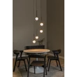Lucide CALINA függeszték fém, akril, fekete, opál, LED, 7.4W, 720lm, 2200K-3300K - 24406/37/30