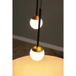 Lucide CALINA függeszték fém, akril, fekete, opál, LED, 7.4W, 720lm, 2200K-3300K - 24406/37/30