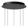Lucide CALINA függeszték fém, akril, fekete, opál, LED, 7.4W, 720lm, 2200K-3300K - 24406/37/30