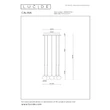 Lucide CALINA függeszték fém, akril, fekete, opál, LED, 7.4W, 720lm, 2200K-3300K - 24406/37/30