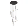 Lucide CALINA függeszték fém, akril, fekete, opál, LED, 7W, 610lm, 2200K-3300K - 24406/84/30