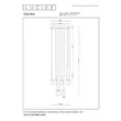 Lucide CALINA függeszték fém, akril, fekete, opál, LED, 7W, 610lm, 2200K-3300K - 24406/84/30