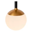 Lucide CALINA függeszték fém, akril, fekete, opál, LED, 7W, 610lm, 2200K-3300K - 24406/86/30