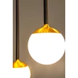 Lucide CALINA függeszték fém, akril, fekete, opál, LED, 7W, 610lm, 2200K-3300K - 24406/86/30