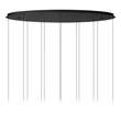 Lucide CALINA függeszték fém, akril, fekete, opál, LED, 7W, 610lm, 2200K-3300K - 24406/86/30