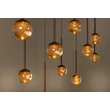 Lucide CALINA függeszték fém, akril, barna, borostyán, LED, 7W, 610lm, 2200K-3300K - 24406/86/96
