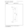 Lucide JOAKIM függeszték fém, fekete, barna, LED, 7W, 480lm, 2700K-4000K - 24407/07/96
