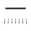 Lucide JOAKIM függeszték fém, fekete, barna, LED, 6.2W, 285lm, 2700K-4000K - 24407/43/96
