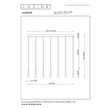 Lucide JOAKIM függeszték fém, fekete, barna, LED, 6.2W, 285lm, 2700K-4000K - 24407/43/96