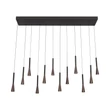 Lucide JOAKIM függeszték fém, fekete, barna, LED, 7W, 275lm, 2700K-4000K - 24407/86/96
