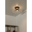 Lucide MENGA mennyezet lámpa fém,üveg,fekete,opál,LED,2700K,11W,360Lm - 25117/10/61