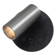 Lucide TONI szpot lámpa mozgásérzékelővel fém, fekete, szürke, LED, 2W, 120lm, 2700K-4000K - 29934/02/15